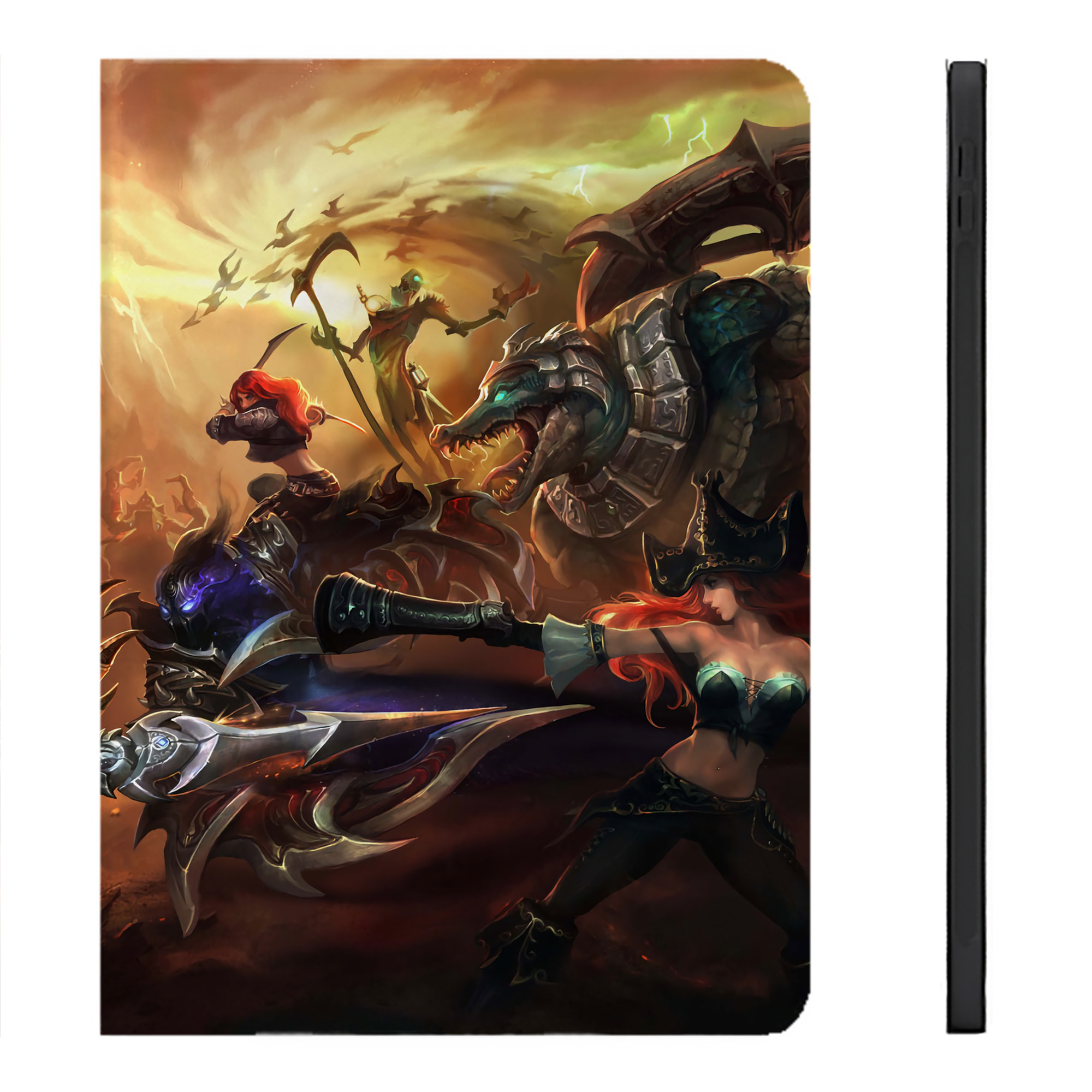 （画像用） リーグ・オブ・レジェンド League of Legends LOL IPadケース ペンホルダー付き ブックスタイルデザイン